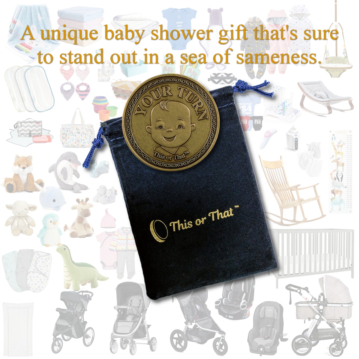 This or That Diaper Changing Coin a unique gift