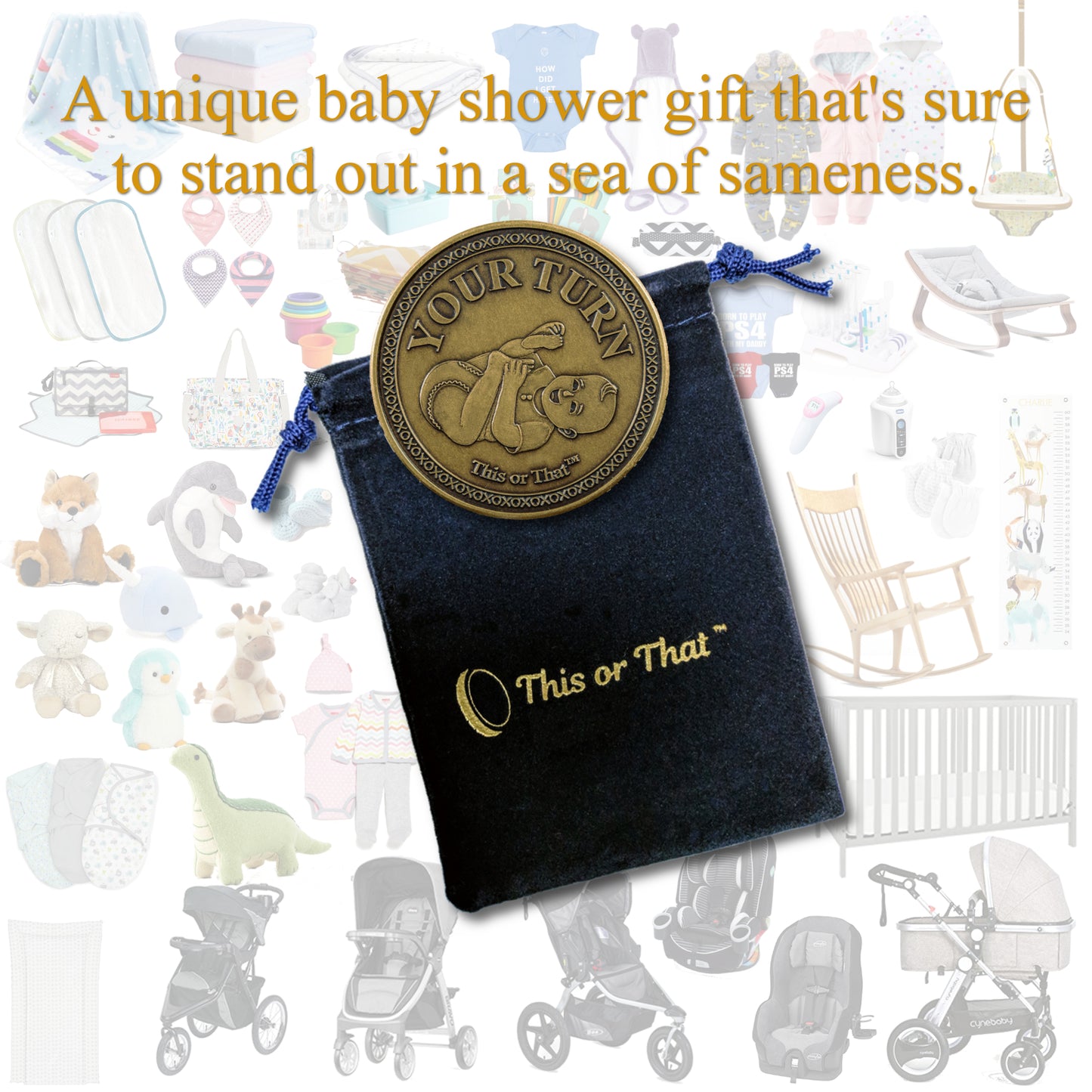 This or That Diaper Changing Coin a unique gift